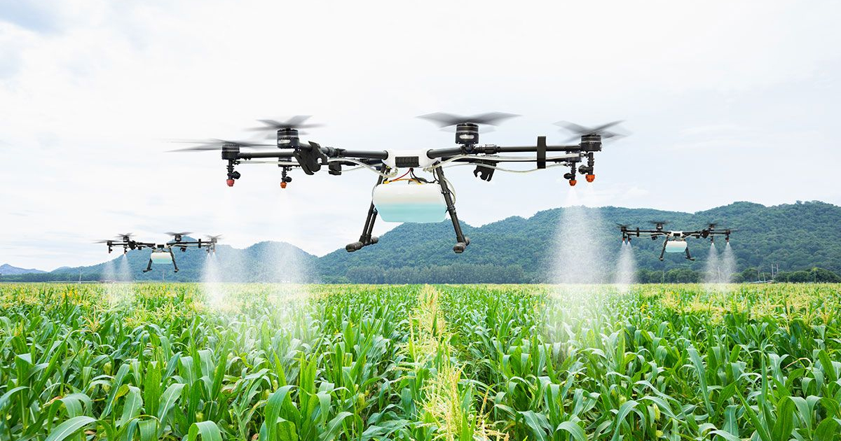 Drone Aircraft Agriculture and Crop Monitoring